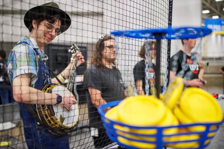 Gamecock Robotics team members participating at VEX Worlds 2023