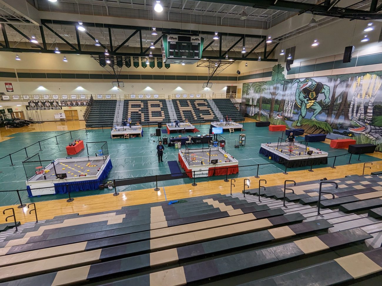 South Carolina State VEX Robotics Championship venue prepared before competition